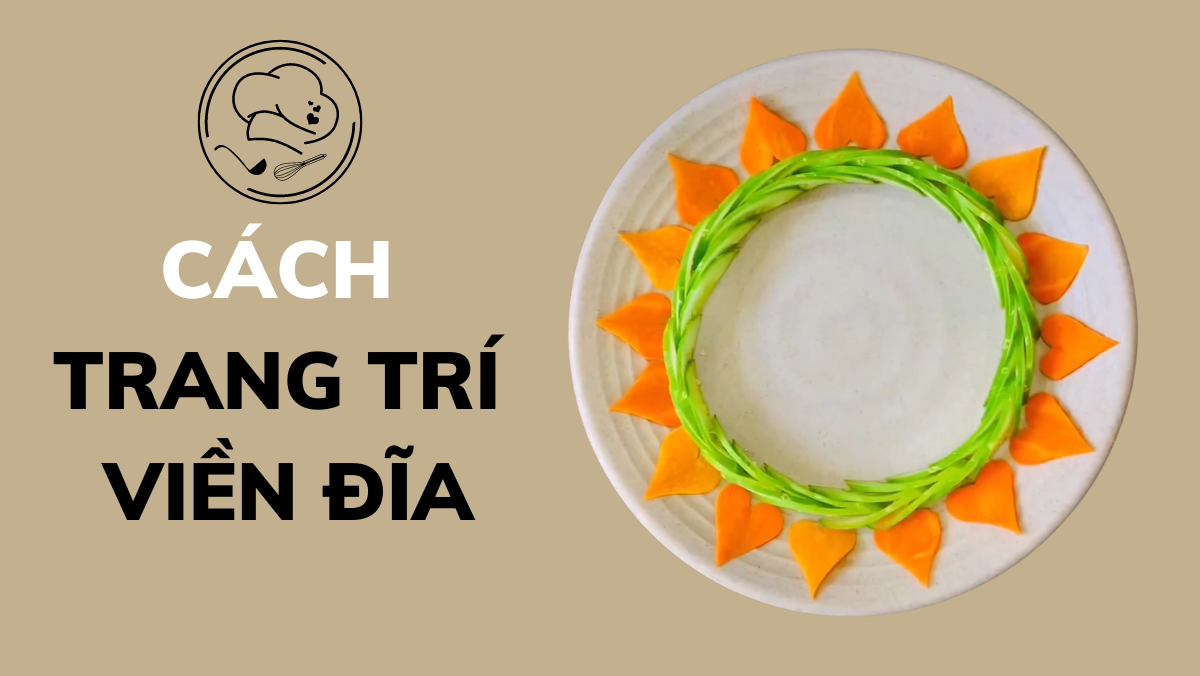 Trang trí viền đĩa