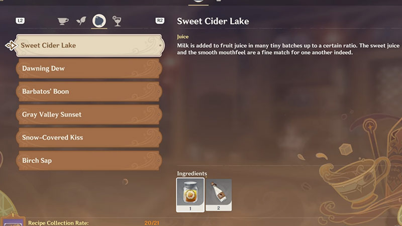 how to make sweet cider lake