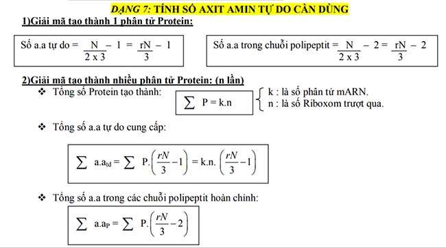 TÍNH SỐ AXIT AMIN TỰ DO CẦN DÙNG