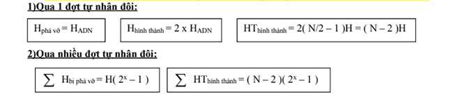 Tính số liên kết hiđro được tạo thành và phá vỡ