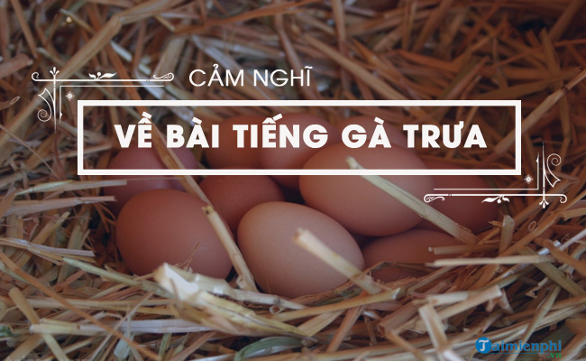 cam nghi ve bai tho tieng ga trua cua xuan quynh