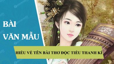 Em hieu gi ve ten bai tho Doc Tieu Thanh 390x220 1 Em hieu gi ve ten bai tho Doc Tieu Thanh 390x220 1