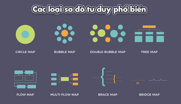 Các loại sơ đồ tư duy phổ biến hiện nay - Một số cách vẽ sơ đồ tư duy phổ biến hiện nay