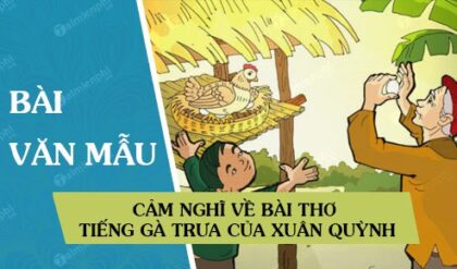 cam nghi ve bai tho tieng ga trua cua xuan quynh