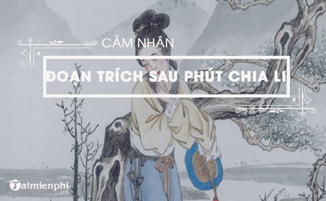 cam nghi ve doan trich sau phut chia li