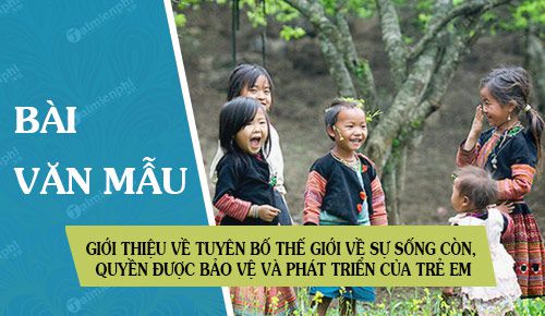 gioi thieu ve tuyen bo the gioi ve su song con quyen duoc bao ve va phat trien cua tre em