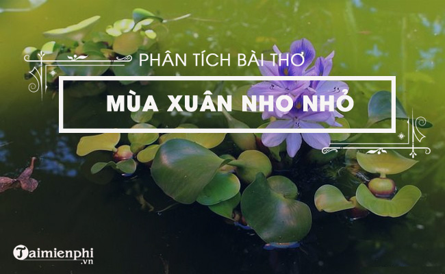 bai van phan tich mua xuan nho nho cua thanh hai