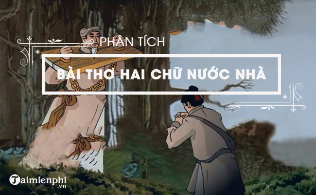 phan tich bai tho hai chu nuoc nha cua tran tuan khai