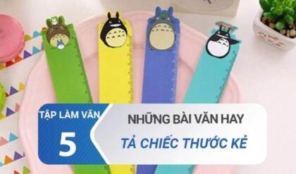 Văn mẫu tả chiếc thước kẻ của em lớp 5