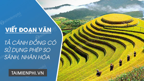 viet doan van ta canh dong lua trong do co su dung bien phap so sanh va nhan hoa