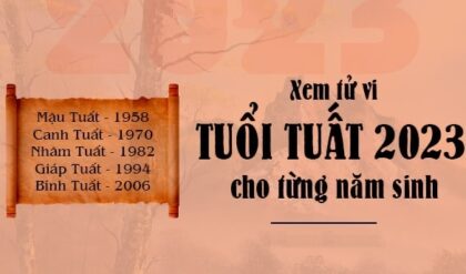 Tu vi tuoi Tuat 2023 Tai loc Su nghiep Tu vi tuoi Tuat 2023 Tai loc Su nghiep