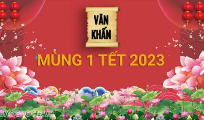 Van khan mung 1 Tet Nguyen Dan Quy Mao 2023 Van khan mung 1 Tet Nguyen Dan Quy Mao 2023