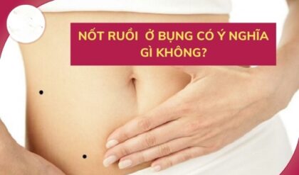 Xem tuong vi tri not ruoi o bung trai phai Xem tuong vi tri not ruoi o bung trai phai